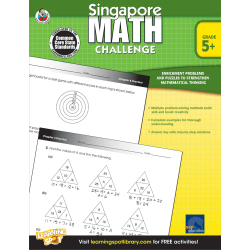 Frank Schaffer Singapore Math Challenge Workbook, Grade 5+