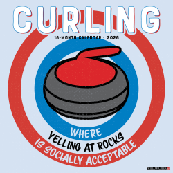 2026 Willow Creek Press Monthly Wall Calendar, 12" x 12", Curling, January To December, 56998