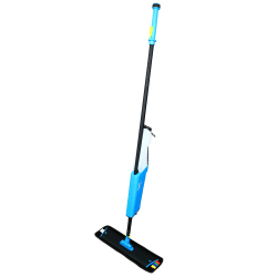Impact® Mopster® 2.0 Microfiber Bucketless Mop, 16.25 x 3.25 Blue Microfiber Head, 57" Black Aluminum Handle