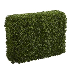 Nearly Natural Boxwood 41"H Artificial Indoor/Outdoor Hedge, 41"H x 30"W x 15"D, Green