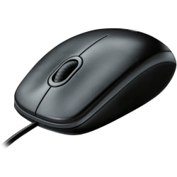 Logitech® B100 Optical USB Mouse, Black