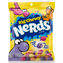 Nerds Big Chewy Nerds, 6 Oz, Pack Of 12 Candy Bags