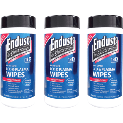 Endust 11506 LCD & Plasma Screen Cleaner Pop-Up Wipe - For PDA, Optical Media, Copier, Desktop Computer, Keyboard, Display Screen, Telephone, Fax Machine, Mobile Phone, Audio Equipment, Gaming Console, ... - 3 Pack