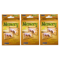 Stages Learning Materials Photographic Memory Matching Games, On The Farm, Pack Of 3 Games