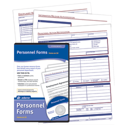Adams® Employee Personnel Forms, CD