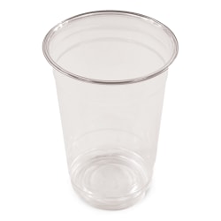 Boardwalk® Plastic PET Cups, 10 Oz, Clear, Pack Of 50 Cups