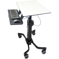 Ergotron® TeachWell® 31" Mobile Digital Workspace Workstation, 52-4/5"H x 31"W x 24-1/10"D, Graphite Gray