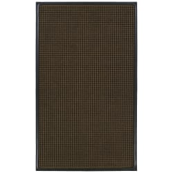 M+A Matting WaterHog Squares Classic Floor Mat, 3' x 10', Dark Brown