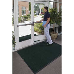 M+A Matting WaterHog Squares Classic Floor Mat, 3' x 10', Evergreen