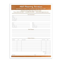 Custom Carbonless Business Forms, Create Your Own, Full Color, with Backside, 8 1/2" x 11", 2-Part, Box Of 250