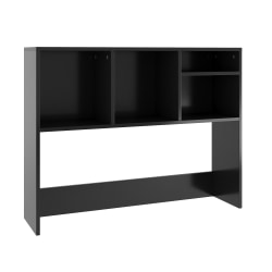 Flash Furniture Lotus Desktop Bookshelf Storage Organizer with Multiple Cubbies, Black