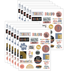 Teacher Created Resources Mini Stickers, Wonderfully Wild, 120 Stickers Per Pack, Set Of 12 Packs
