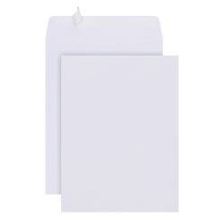Office Depot® Brand  9" x 12" Catalog Envelopes, Clean Seal, 30% Recycled, White, Box Of 125