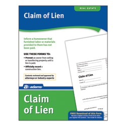Adams® Claim of Lien