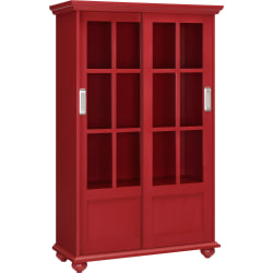 Ameriwood™ Home Aaron Lane 51"H 4-Shelf Bookcase, Red
