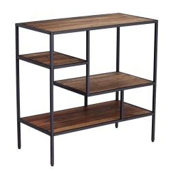 SEI Mathry 32"H Reclaimed Wood Bookcase, Brown