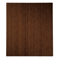 Realspace™ Bamboo Chair Mat, 36" x 48", Brown