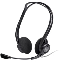 Logitech 960 USB Computer Headset - Stereo - USB Type A - Wired - 100 Hz to 10 kHz - Over-the-head - Binaural - 981000836