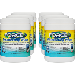2XL FORCE2 Disinfecting Wipes - 6.75"x6"- 407CT