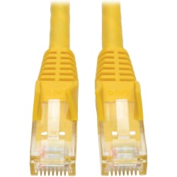 Tripp Lite Cat6 GbE Gigabit Ethernet Snagless Molded Patch Cable UTP Yellow RJ45 M/M 35ft 35' - 1x R - N201035YW