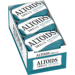 Altoids® Curiously Strong Mints, Sugar-Free Wintergreen, 0.33 Oz, Pack Of 9 Tins