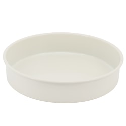 Martha Stewart Everyday Color Bake Carbon Steel Nonstick Round Cake Pan, 8", Linen