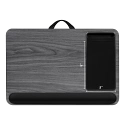 LapGear® Home Office Pro Lap Desk, 21.1" x 14" x 2.6", Gray Woodgrain