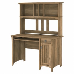 Bush Furniture Salinas 48"W Computer Desk With Hutch, Reclaimed Pine, Standard Delivery