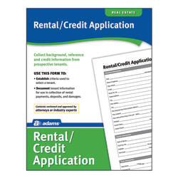 Adams® Rental/Credit Application