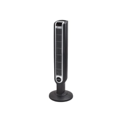 Lasko® 3-Speed Tower Fan with Remote Control, 36"H x 12"W x 12"D, Black