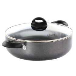 Oster Clairborne Aluminum Nonstick Everyday Pan, 6 Qt, Gray