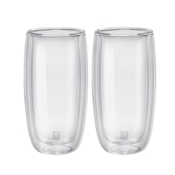 Zwilling Sorrento Double-Wall Beverage Glass Set, 16 Oz, Clear, Set Of 2 Glasses