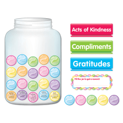 Scholastic® Teacher's Friend Kindness And Gratitude Jar Bulletin Board Set, Grades 2 - 5