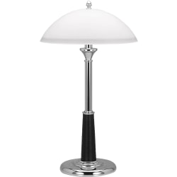 Victory Light Executive Desk Lamp, 24"H, Frosted Glass Shade/Chrome Base
