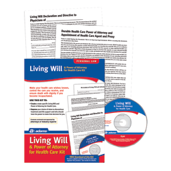 Adams® Living Will & Power of Attorney for Healthcare Kit