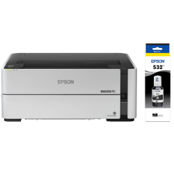 Epson WorkForce ST-M1000 Supertank Mono Inkjet Printer Bundle With Ink