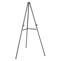 Quartet® Lightweight Telescoping Easel, Black Aluminum