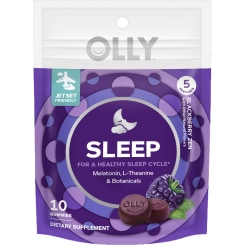 OLLY Restful Sleep Blackberry Zen Gummies, Pack Of 10 Gummies