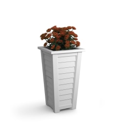 Mayne Lakeland Planter, 28"H, White