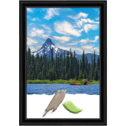 Amanti Art Corded Picture Frame, 28" x 40", Opening Size 24" x 36", Black
