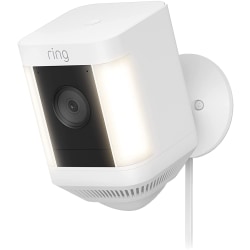 Ring Spotlight Cam Plus Plug-In, 4.96"H x 2.72"W x 2.99"D, White