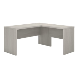 kathy ireland® Office by Bush Business Furniture Echo L Shaped Desk, Gray Sand, Standard Delivery