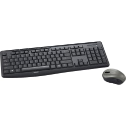 Verbatim® Silent USB Wireless Mouse and Keyboard, Black