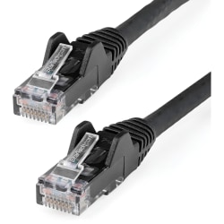 StarTech.com 1ft LSZH CAT6 Ethernet Cable - Black Snagless Patch Cord - First End: 1x RJ-45 Male Network - N6LPATCH1BK
