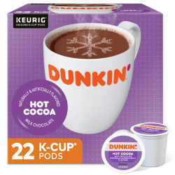 Dunkin' Donuts® Milk Chocolate Hot Cocoa Single-Serve K-Cup®, Box Of 22