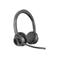 Poly Voyager 4320 Microsoft Teams Certified USB-C Headset +BT700 dongle - Siri, Google Assistant - Stereo - Wireless - Bluetooth - 298.6 ft - 20 Hz - 20 kHz - On-ear, Over-the-head - Binaural - Supra-aural - 4.92 ft Cable