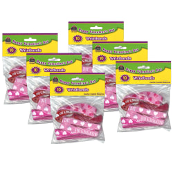 Teacher Created Resources Happy Valentine's Day Wristbands, 10 Per Pack, Set Of 6 Packs