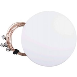 Meraki Downtilt Panel Omni - 2.400 GHz to 2.500 GHz, 5.150 GHz to 5.875 GHz - 3.7 dBi - Wireless Access PointWall/Pole/Ceiling/Flush/Surface/Pipe - Omni-directional - RP-TNC Connector