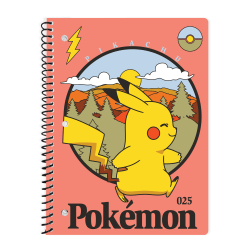Innovative Designs Licensed Notebook, 11" x 8-1/2", Single Subject, Wide Ruled, 70 Sheets, Pokemon
