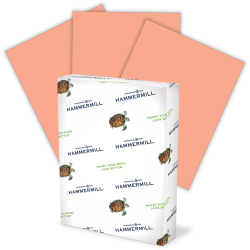 Hammermill® Colors Copy Paper, Salmon, Letter (8.5" x 11"), 5000 Sheets Per Case, 20 Lb